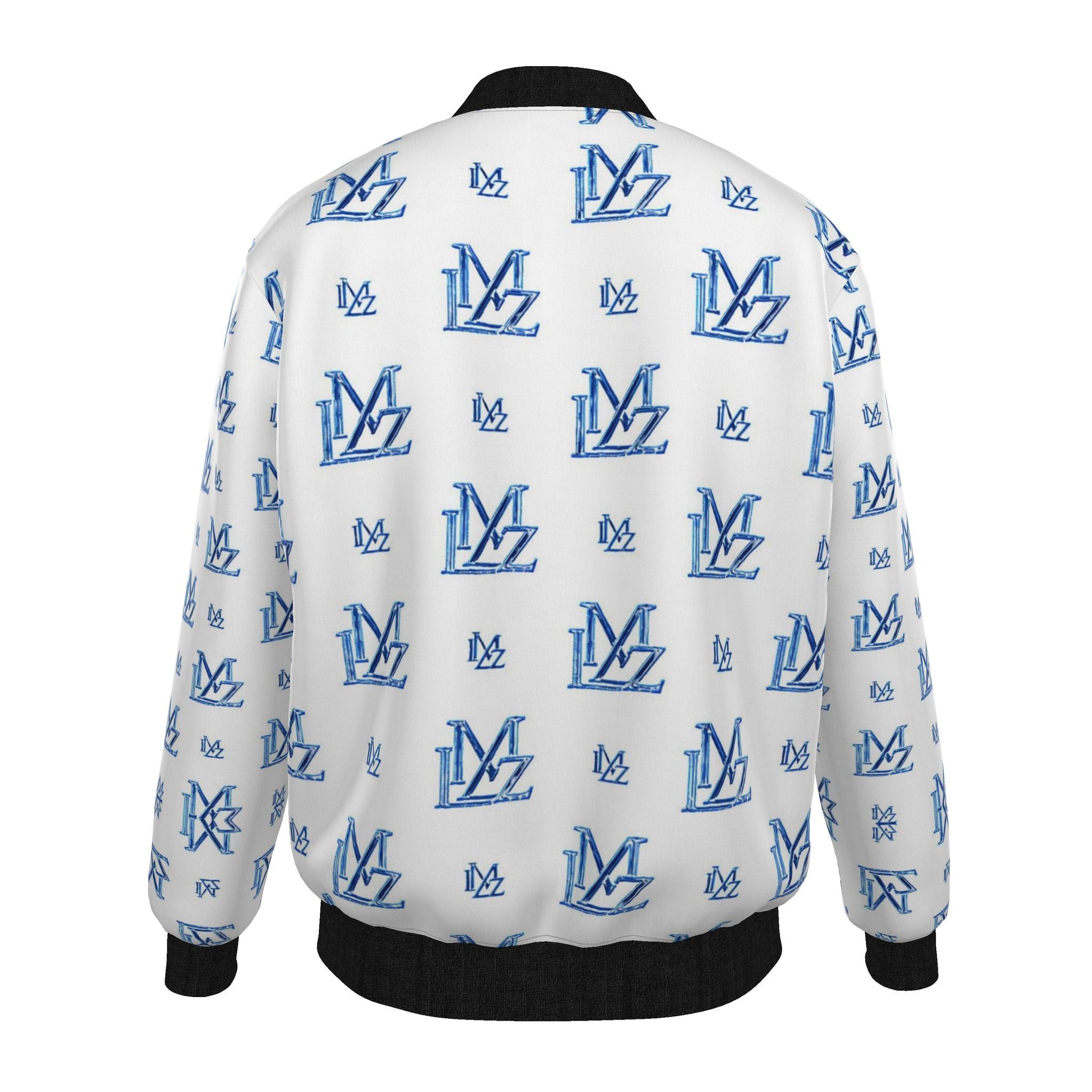 Arctic Blue Monogram Bomber Jacket