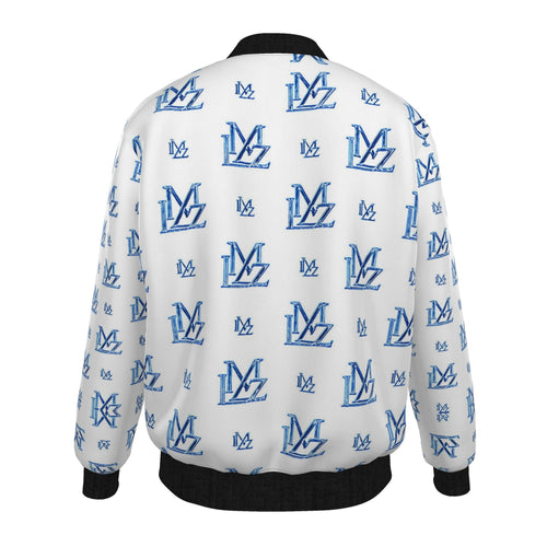 Arctic Blue Monogram Bomber Jacket
