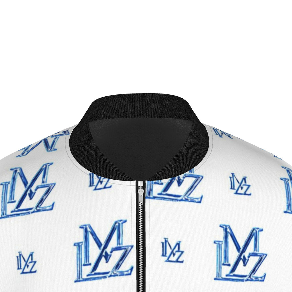 Arctic Blue Monogram Bomber Jacket