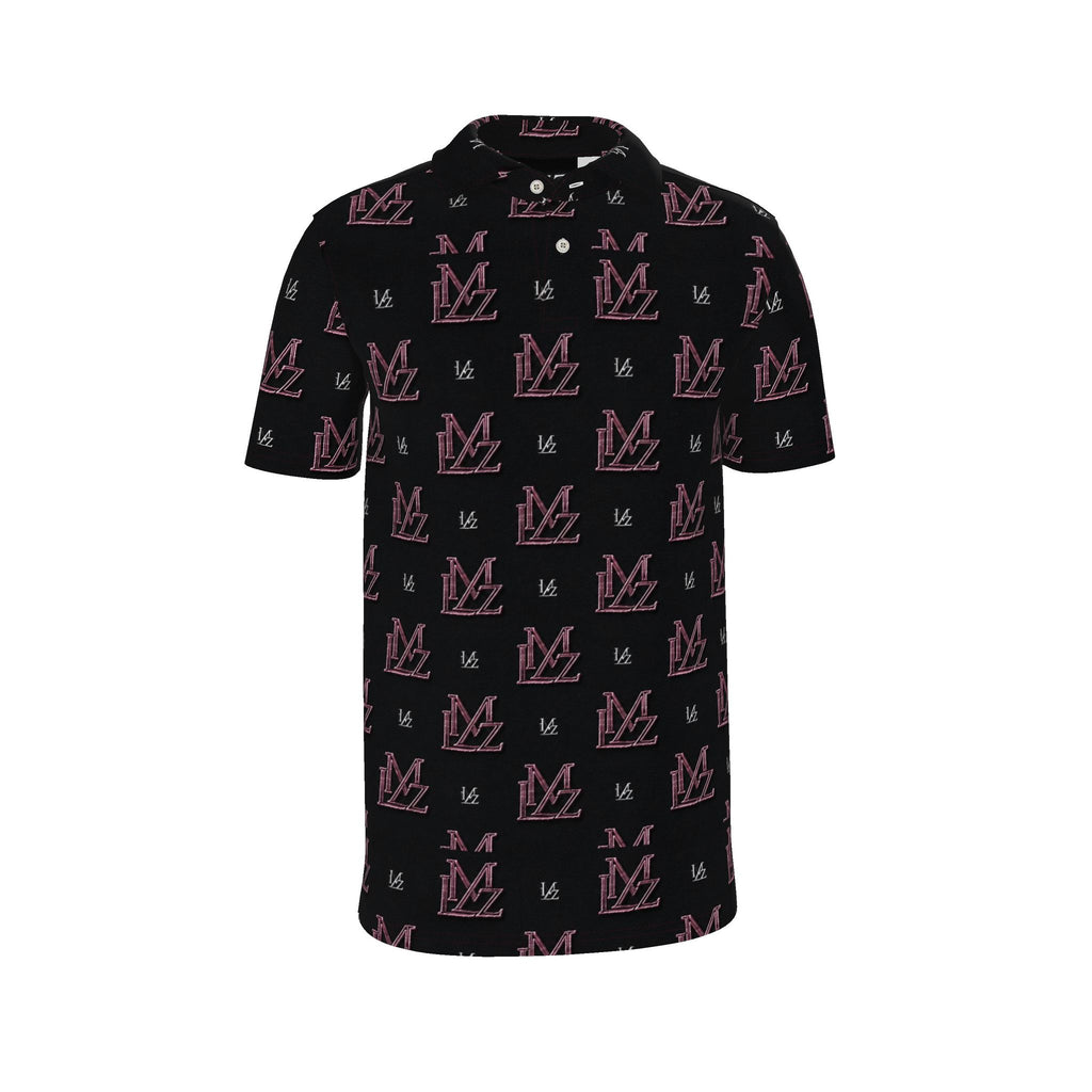 LMZ Obsidian Rose Monogram Men Polo