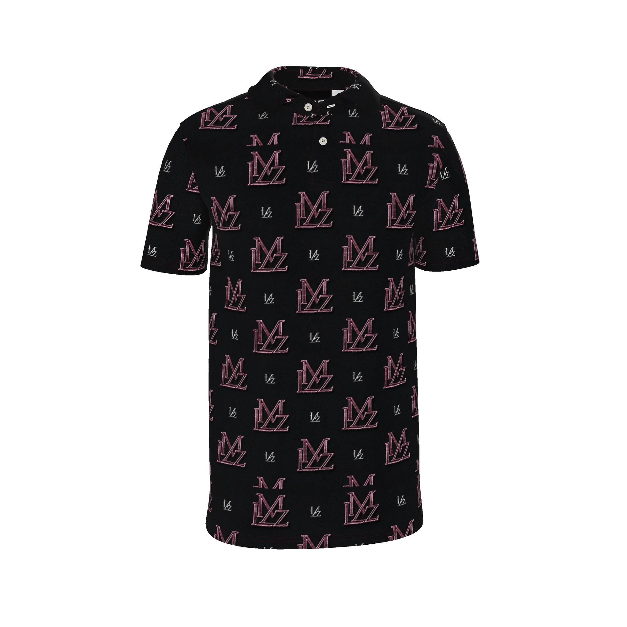 LMZ Obsidian Rose Monogram Men Polo