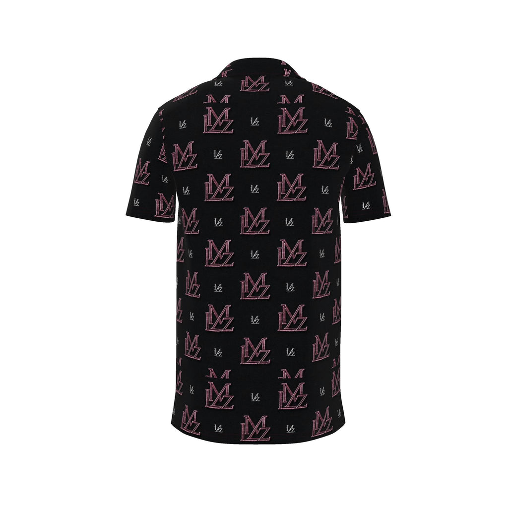 LMZ Obsidian Rose Monogram Men Polo