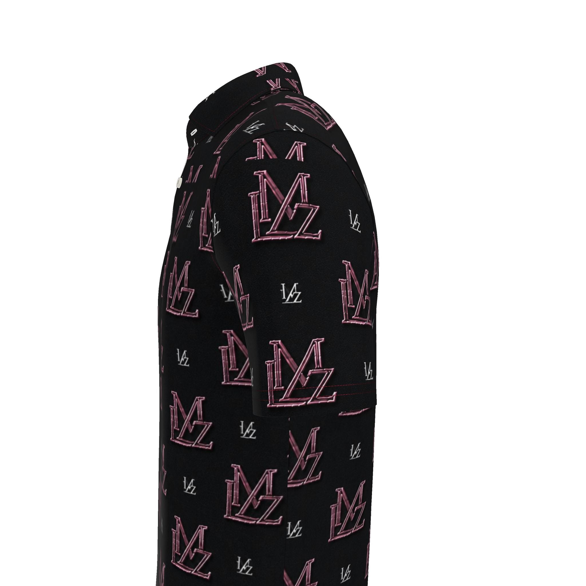 LMZ Obsidian Rose Monogram Men Polo