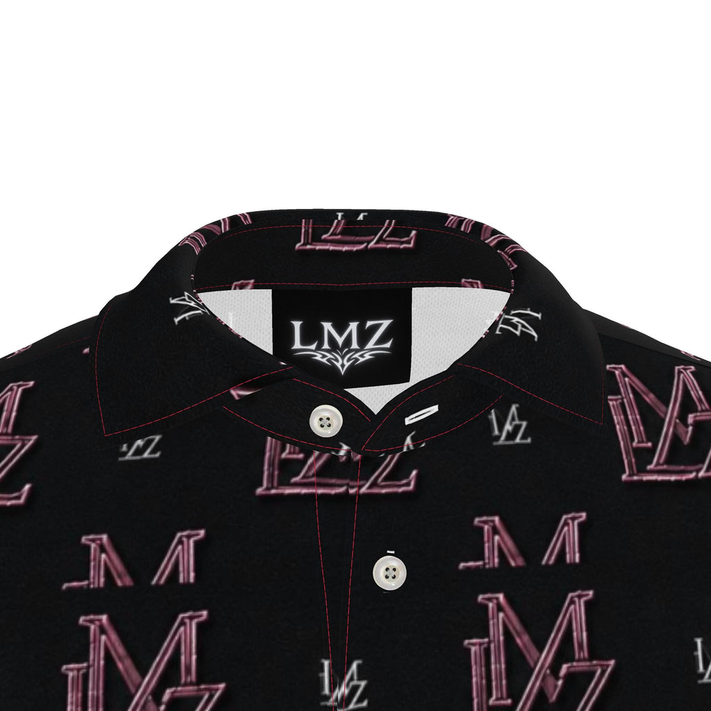 LMZ Obsidian Rose Monogram Men Polo