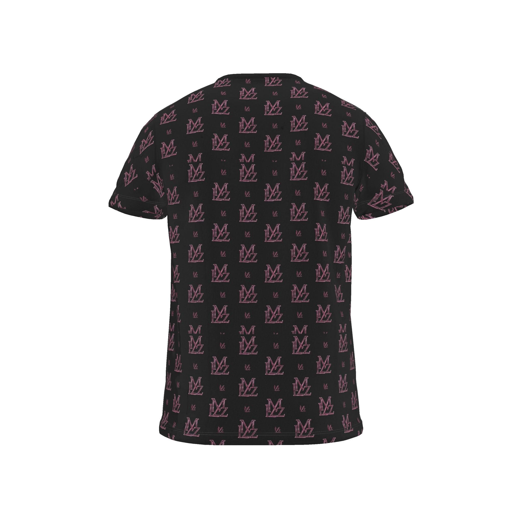 Monogram All-Over Print T-Shirt – Obsidian Pink
