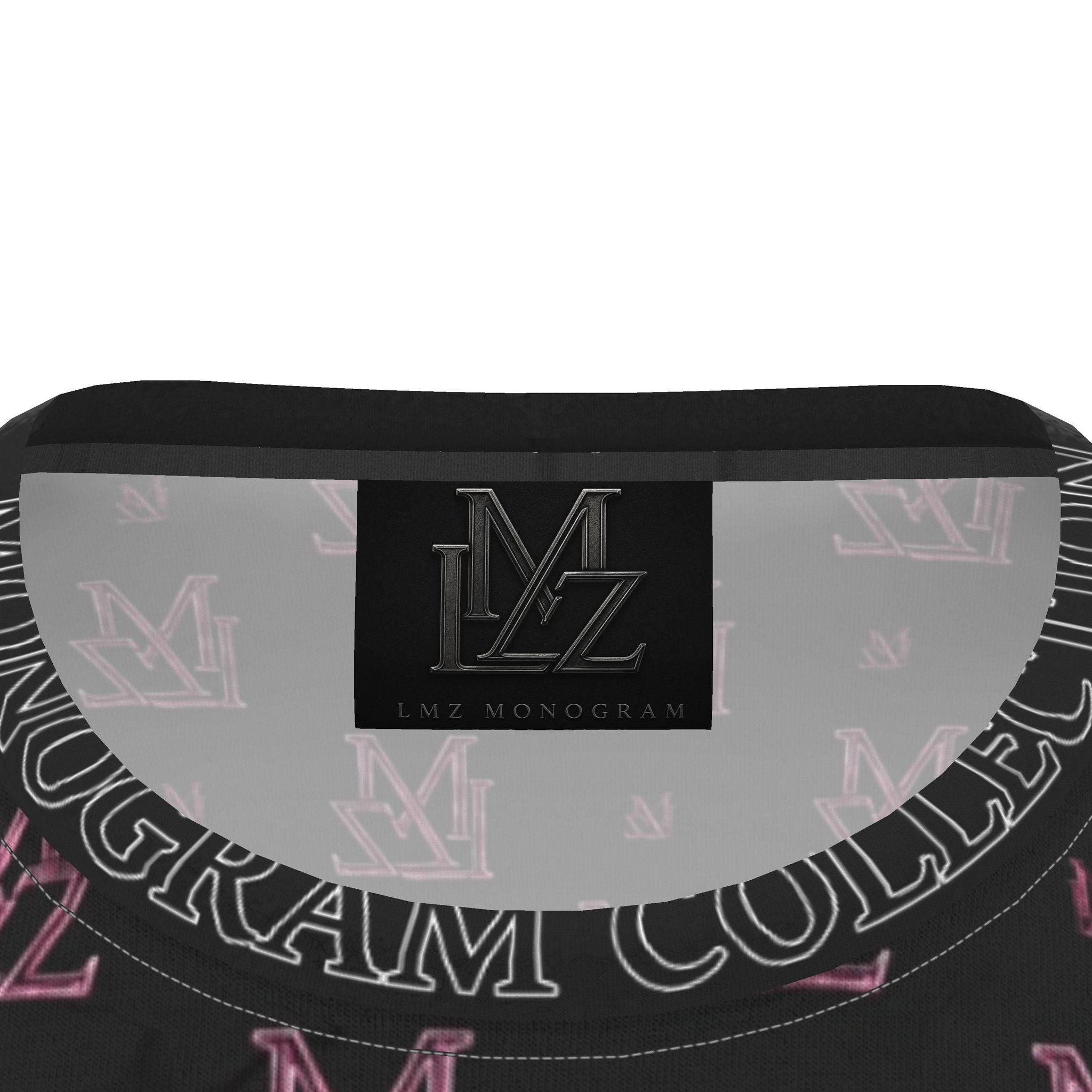 Monogram All-Over Print T-Shirt – Obsidian Pink