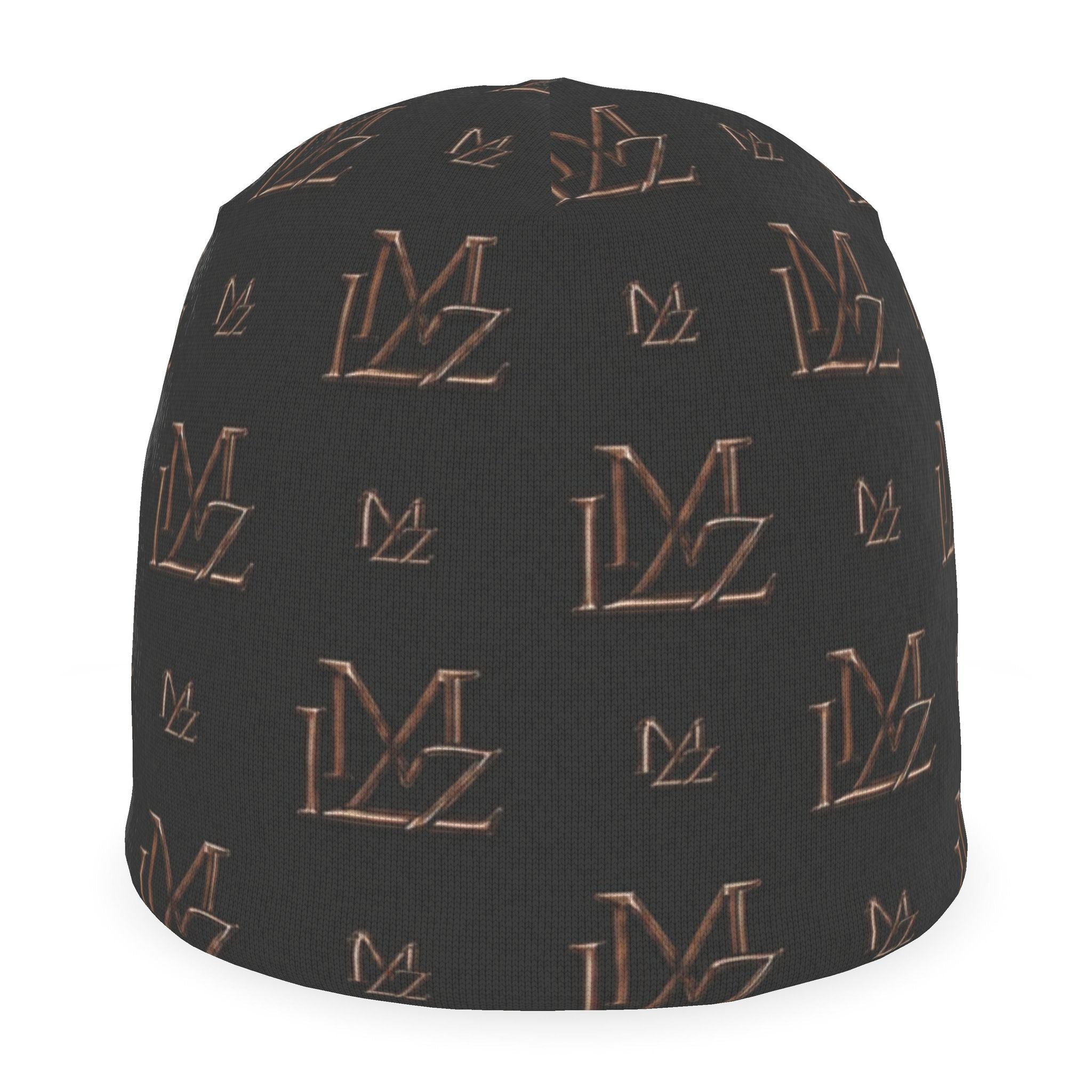 Monogram Brown & Black Beanie