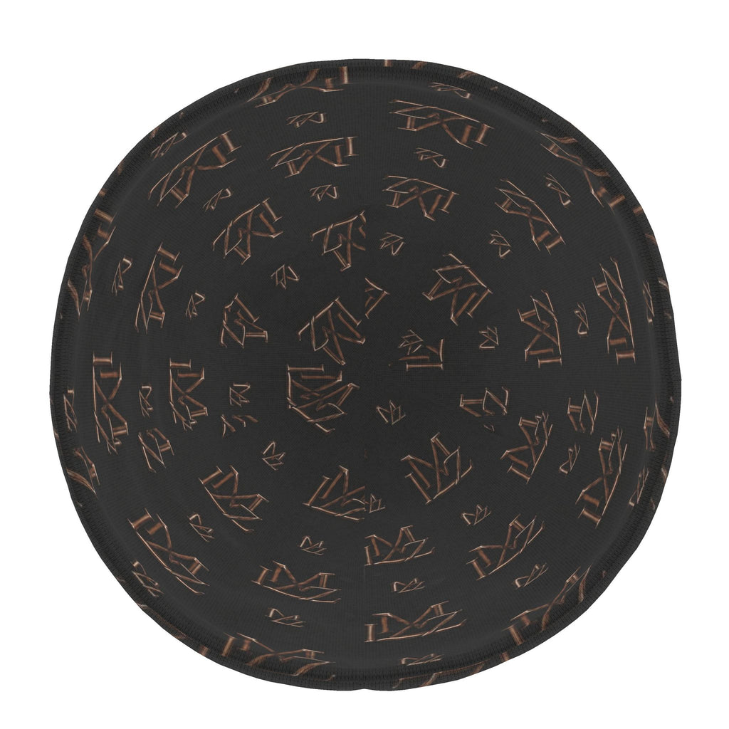 Monogram Brown & Black Beanie