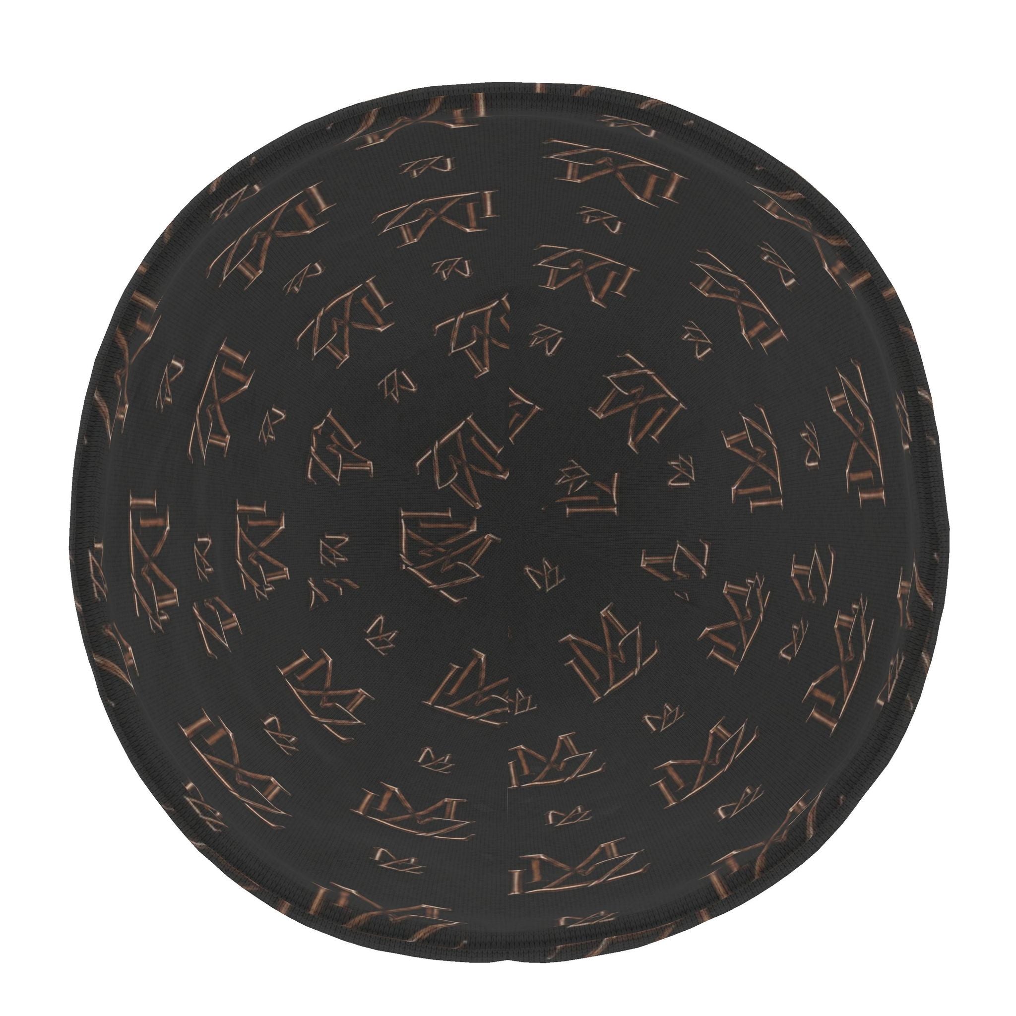 Monogram Brown & Black Beanie