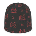 Monogram Red & Black Beanie
