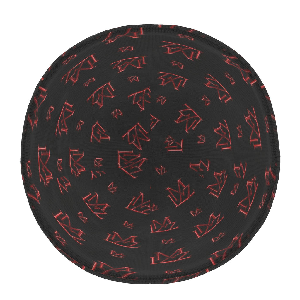 Monogram Red & Black Beanie