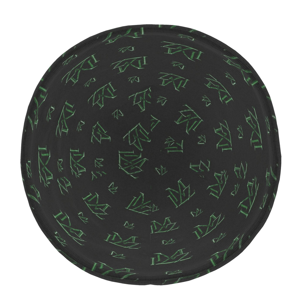 Monogram Green & Black Beanie