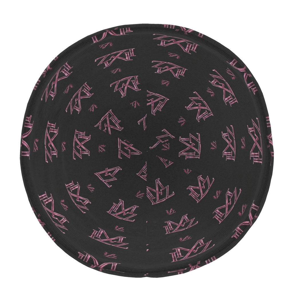 Monogram Pink & Black Beanie