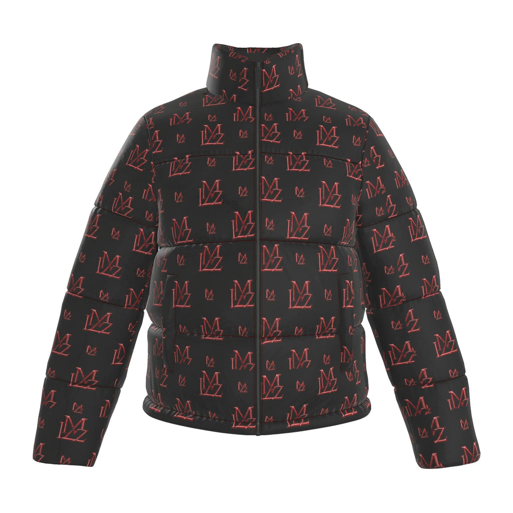 Crimson Shadow Monogram Puffer Jacket