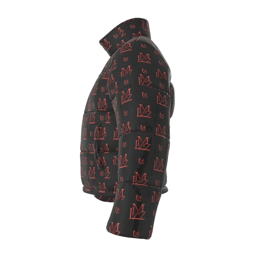 Crimson Shadow Monogram Puffer Jacket