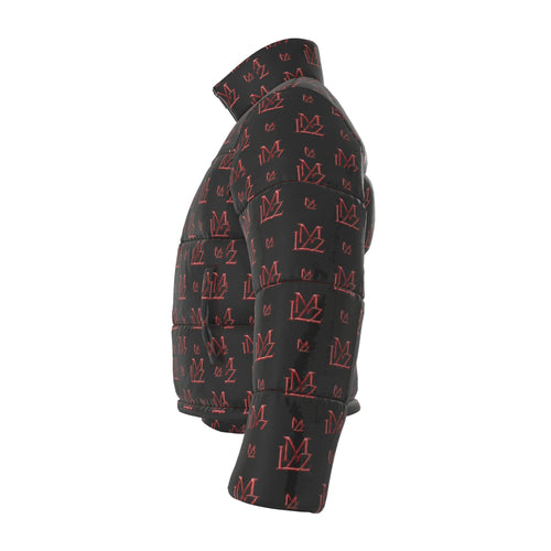 Crimson Shadow Monogram Puffer Jacket