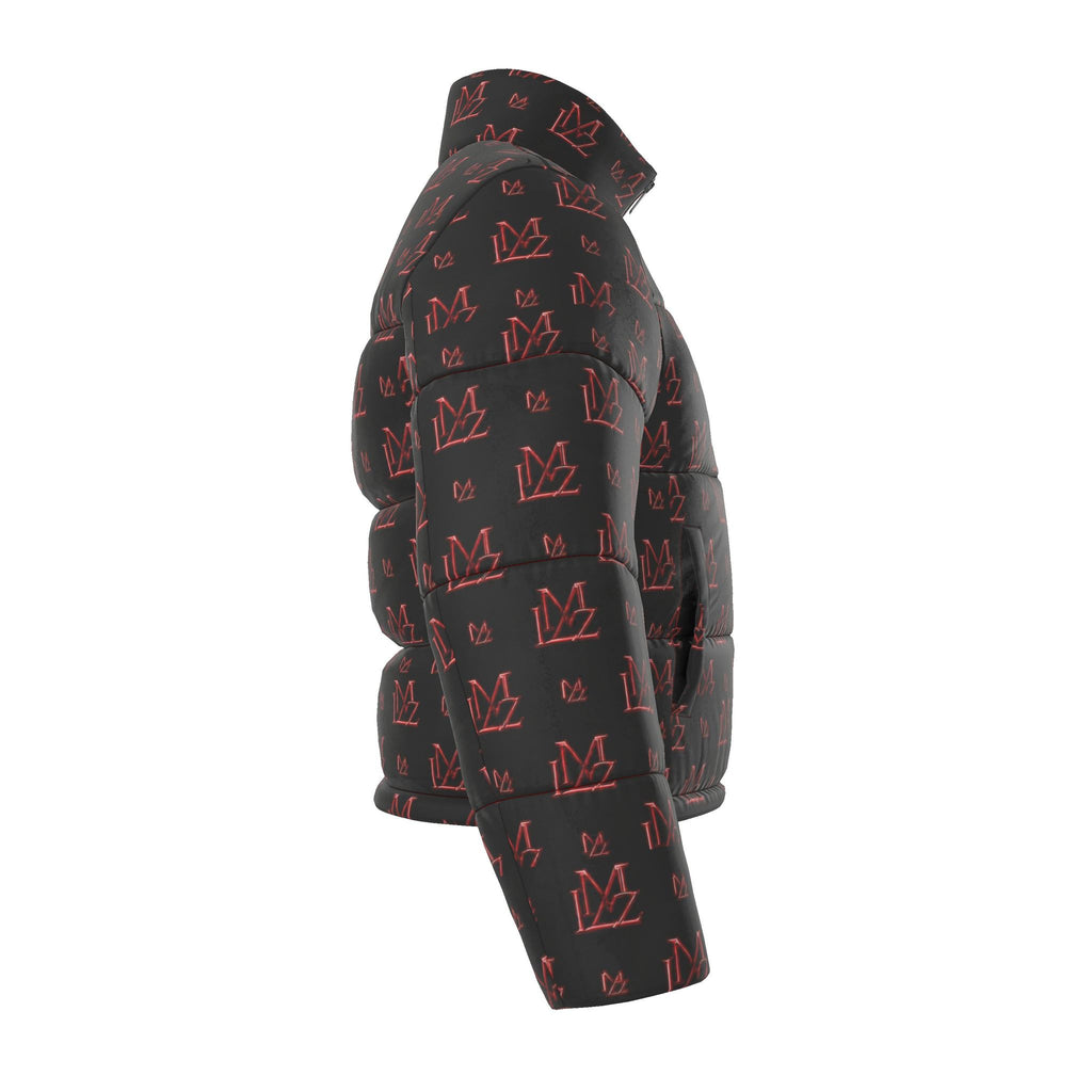 Crimson Shadow Monogram Puffer Jacket