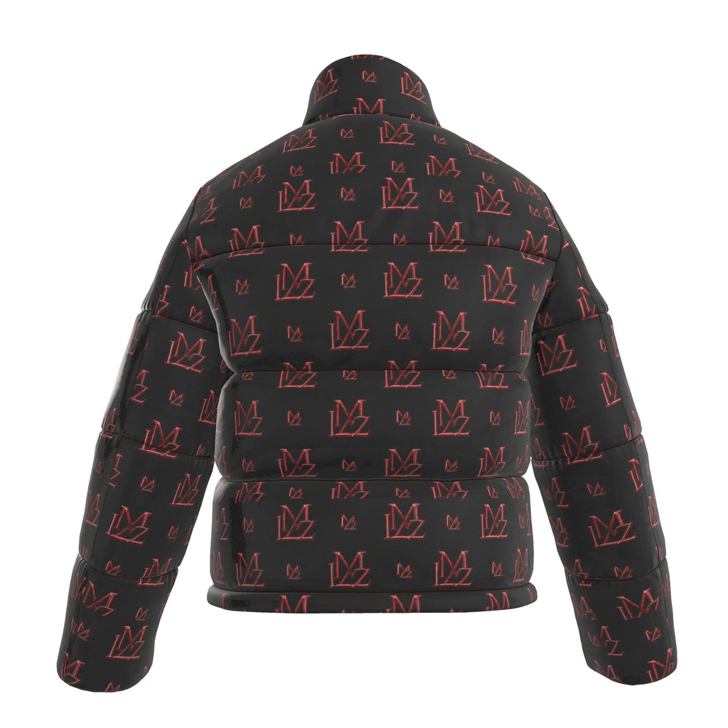 Crimson Shadow Monogram Puffer Jacket