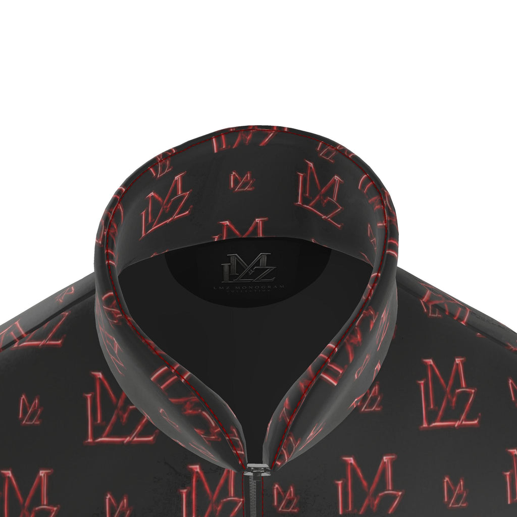 Crimson Shadow Monogram Puffer Jacket