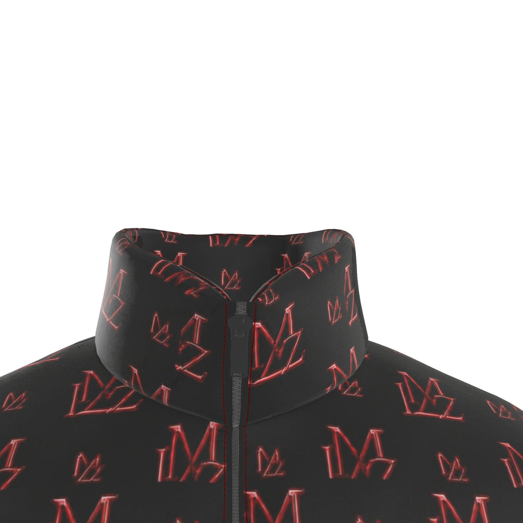 Crimson Shadow Monogram Puffer Jacket