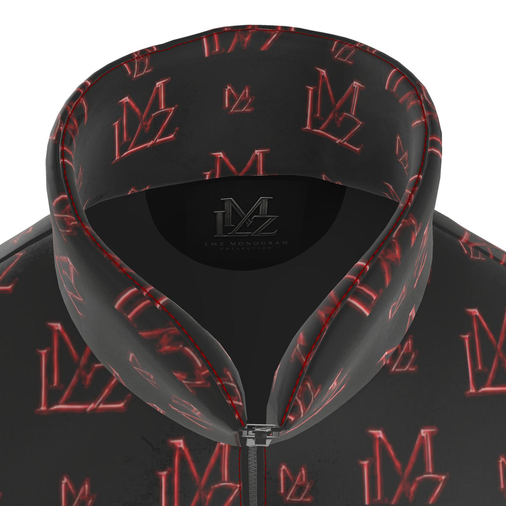 Crimson Shadow Monogram Puffer Jacket