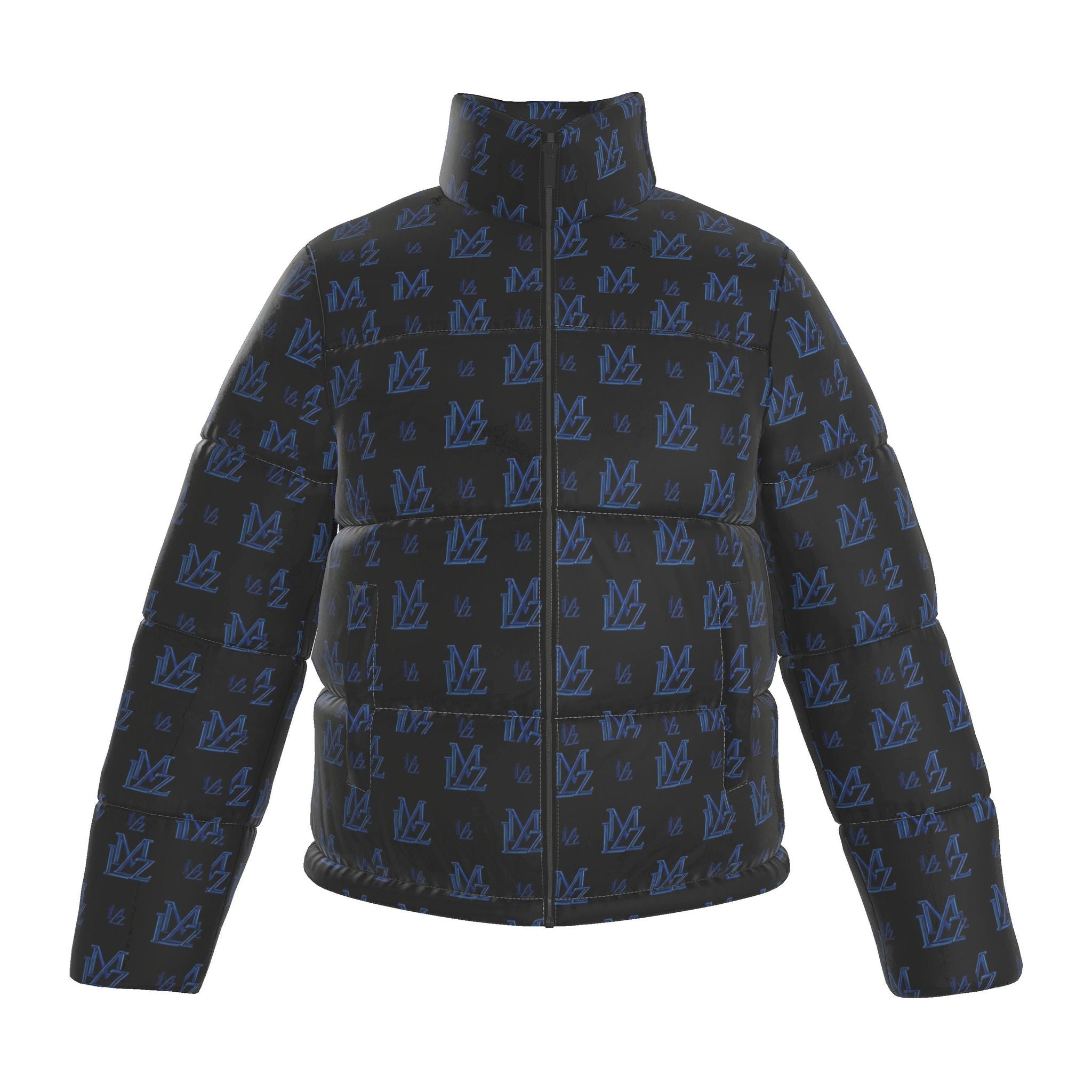 Midnight Blue Monogram Puffer Jacket
