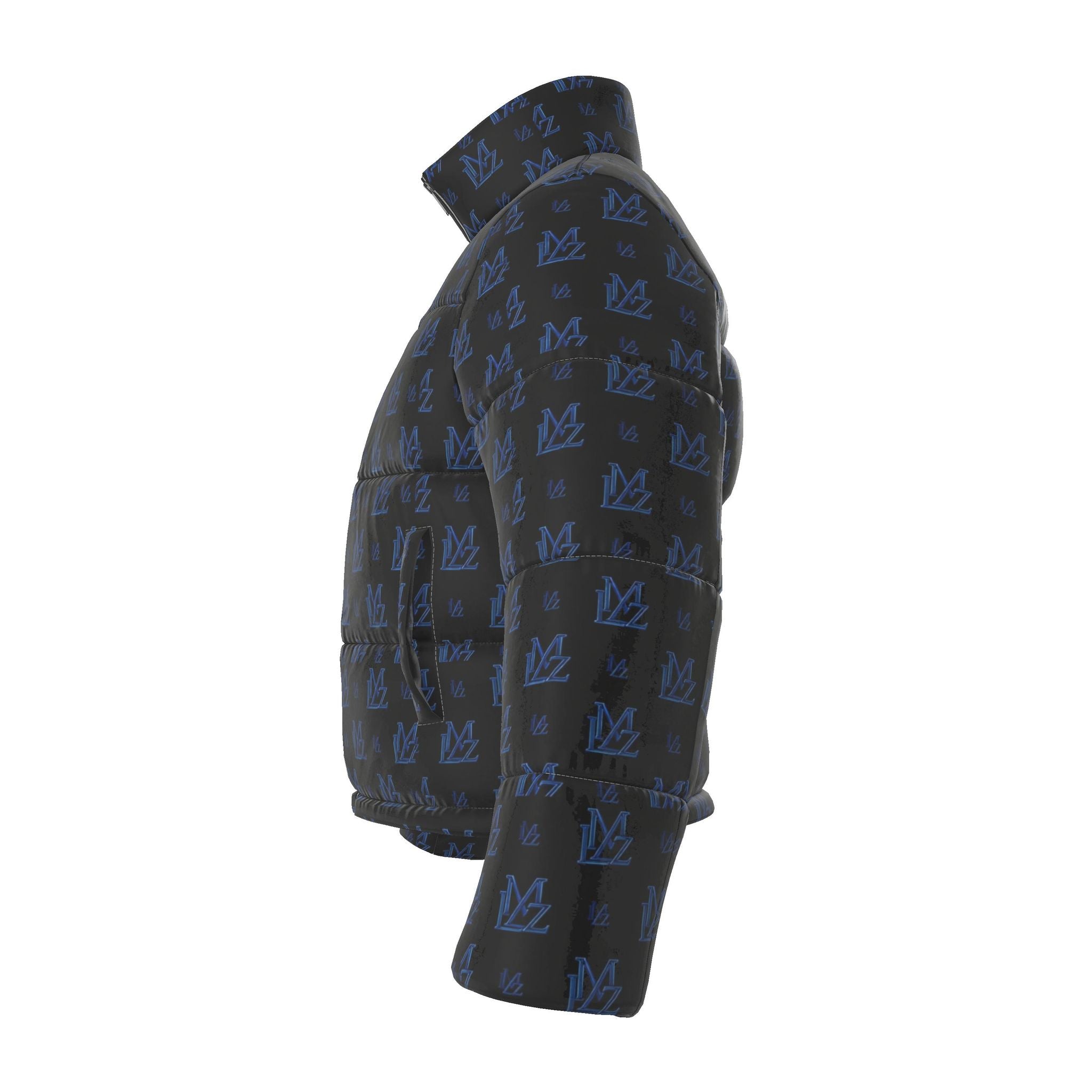 Midnight Blue Monogram Puffer Jacket