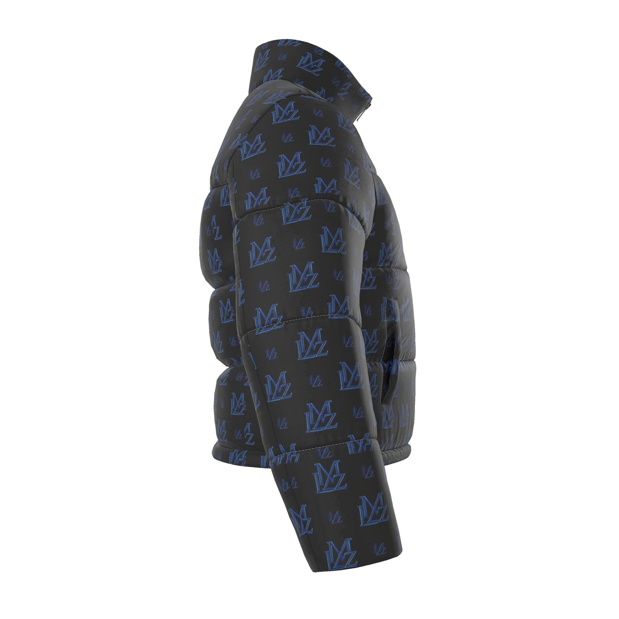 Midnight Blue Monogram Puffer Jacket