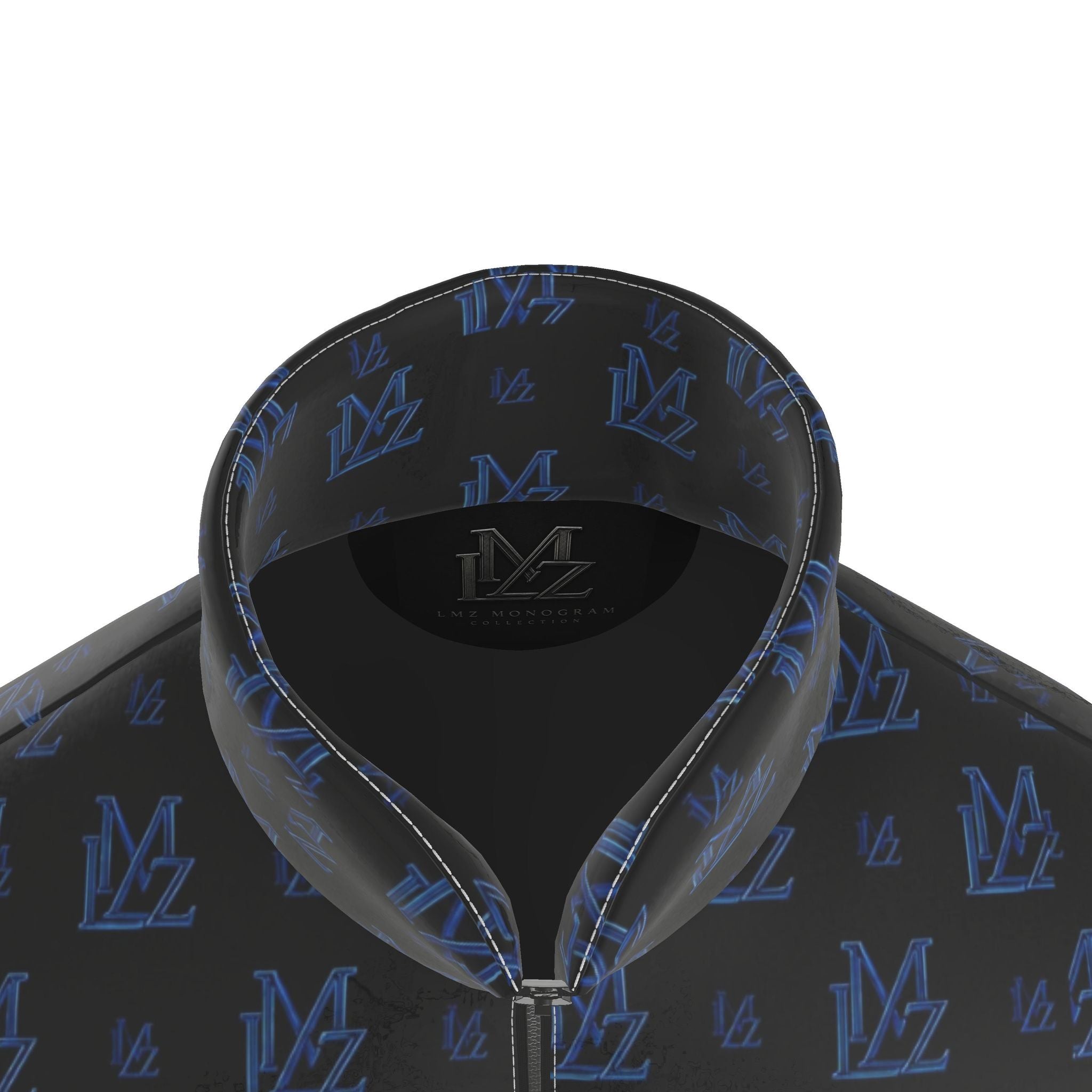Midnight Blue Monogram Puffer Jacket