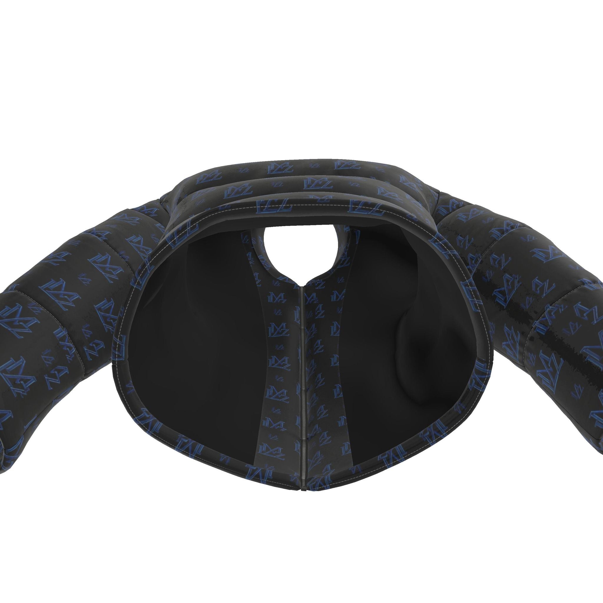 Midnight Blue Monogram Puffer Jacket