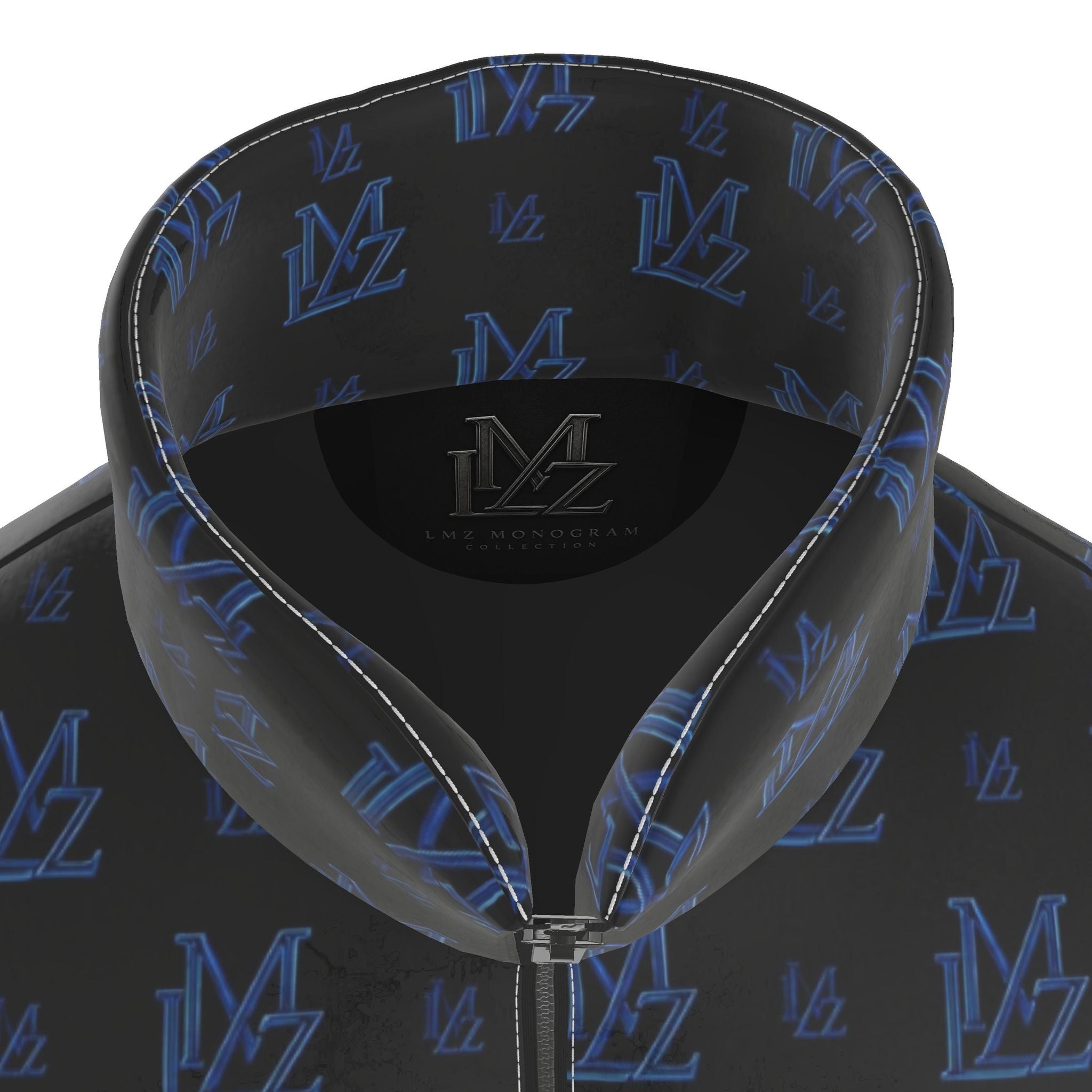 Midnight Blue Monogram Puffer Jacket