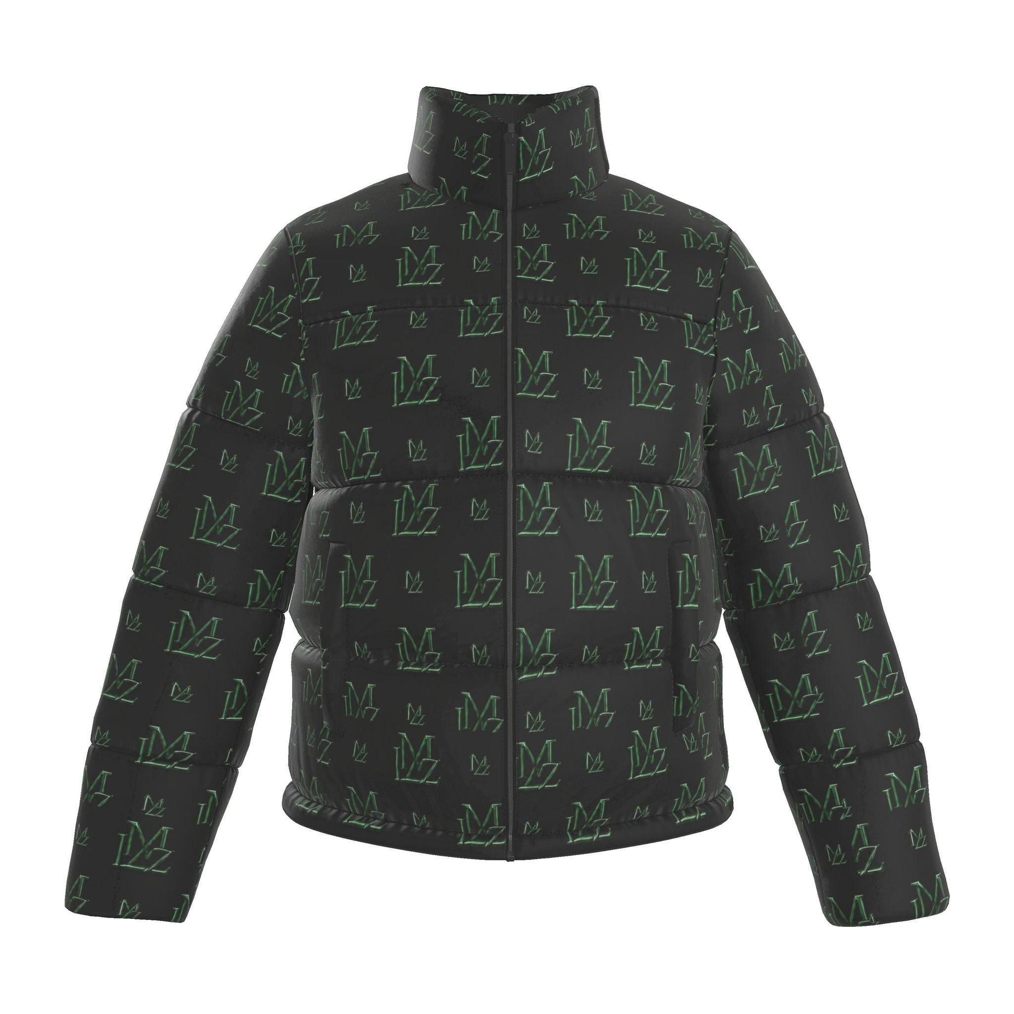 Obsidian Monogram Mens Puffer Jacket | Forest Edition