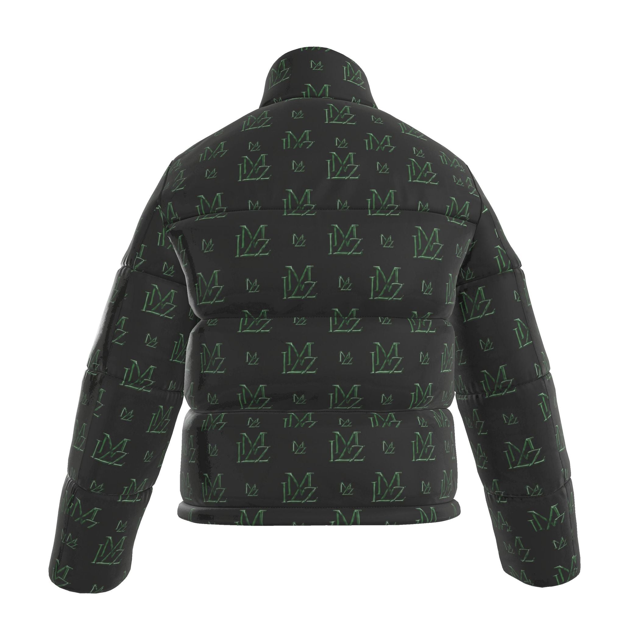Obsidian Monogram Mens Puffer Jacket | Forest Edition