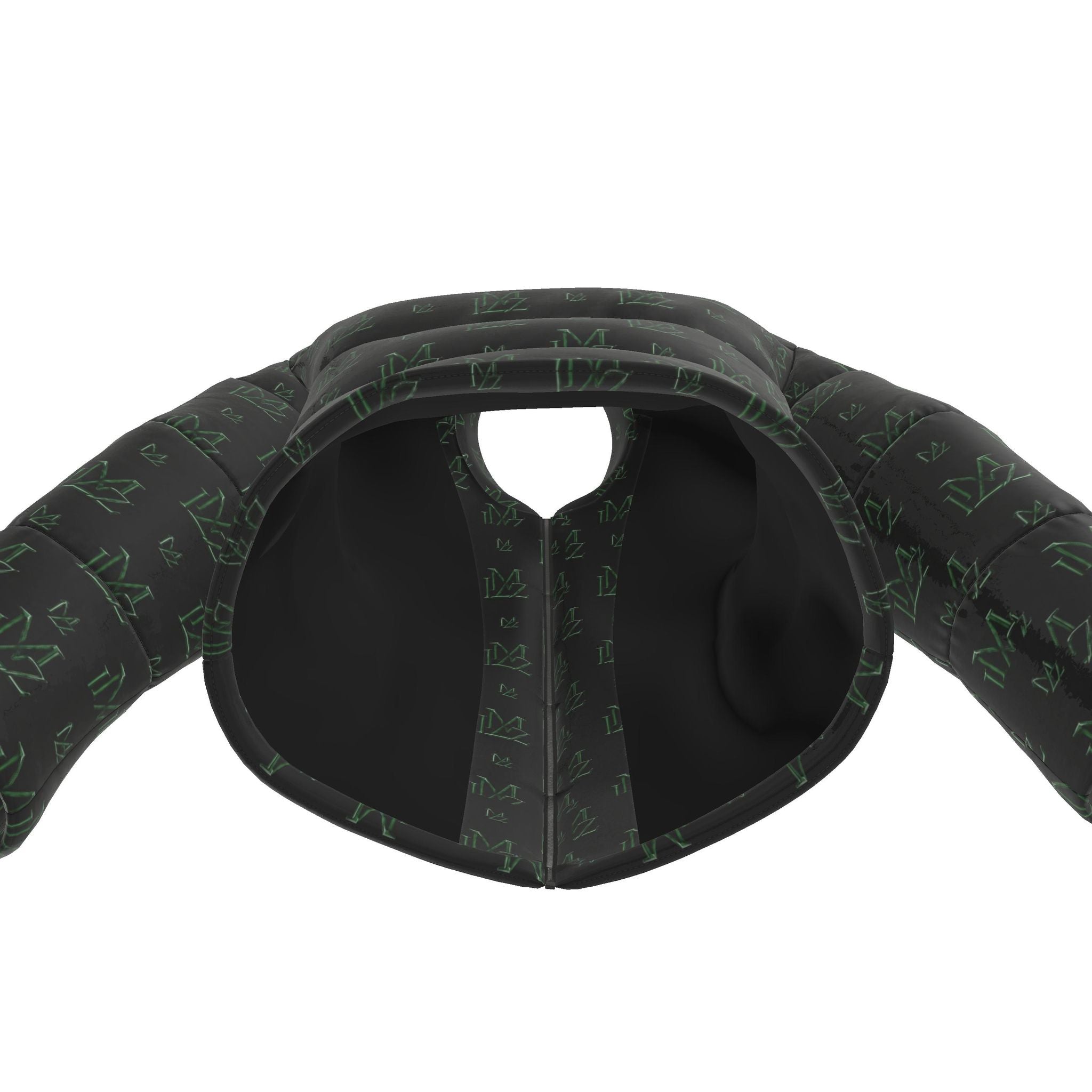 Obsidian Monogram Mens Puffer Jacket | Forest Edition