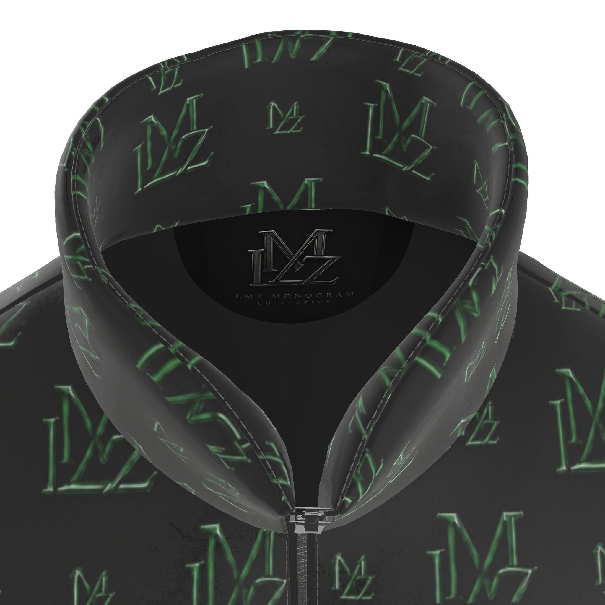 Obsidian Monogram Mens Puffer Jacket | Forest Edition