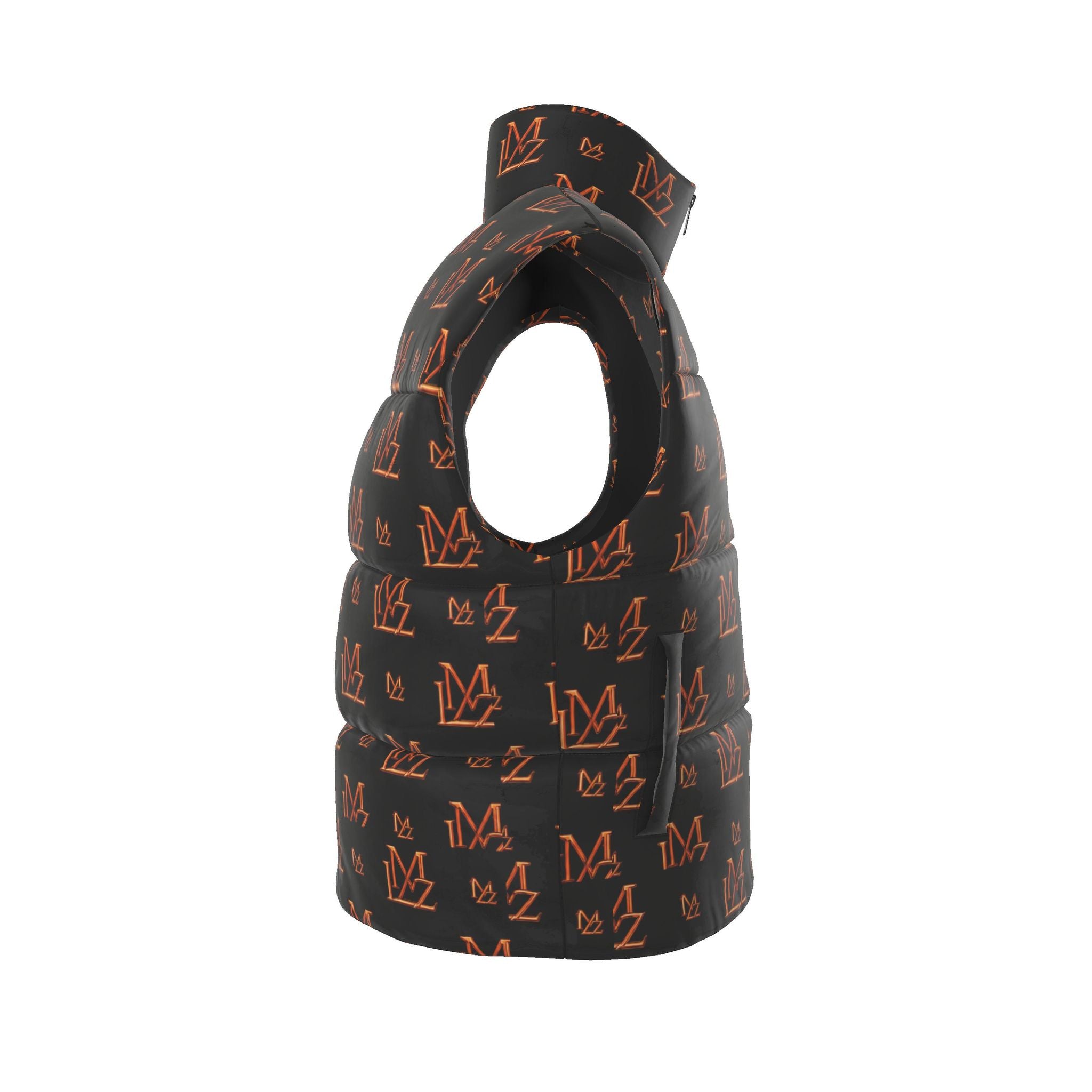 Obsidian Monogram Puffer Vest | Ember Edition