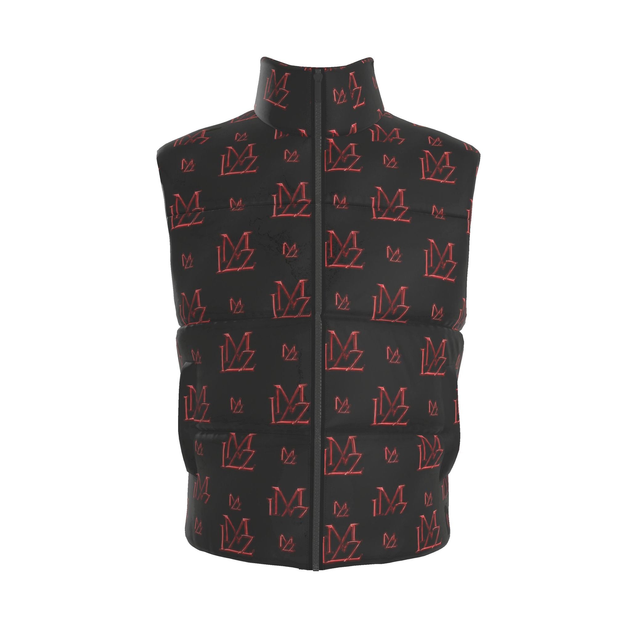Obsidian Monogram Puffer Vest | Crimson Shadow Edition