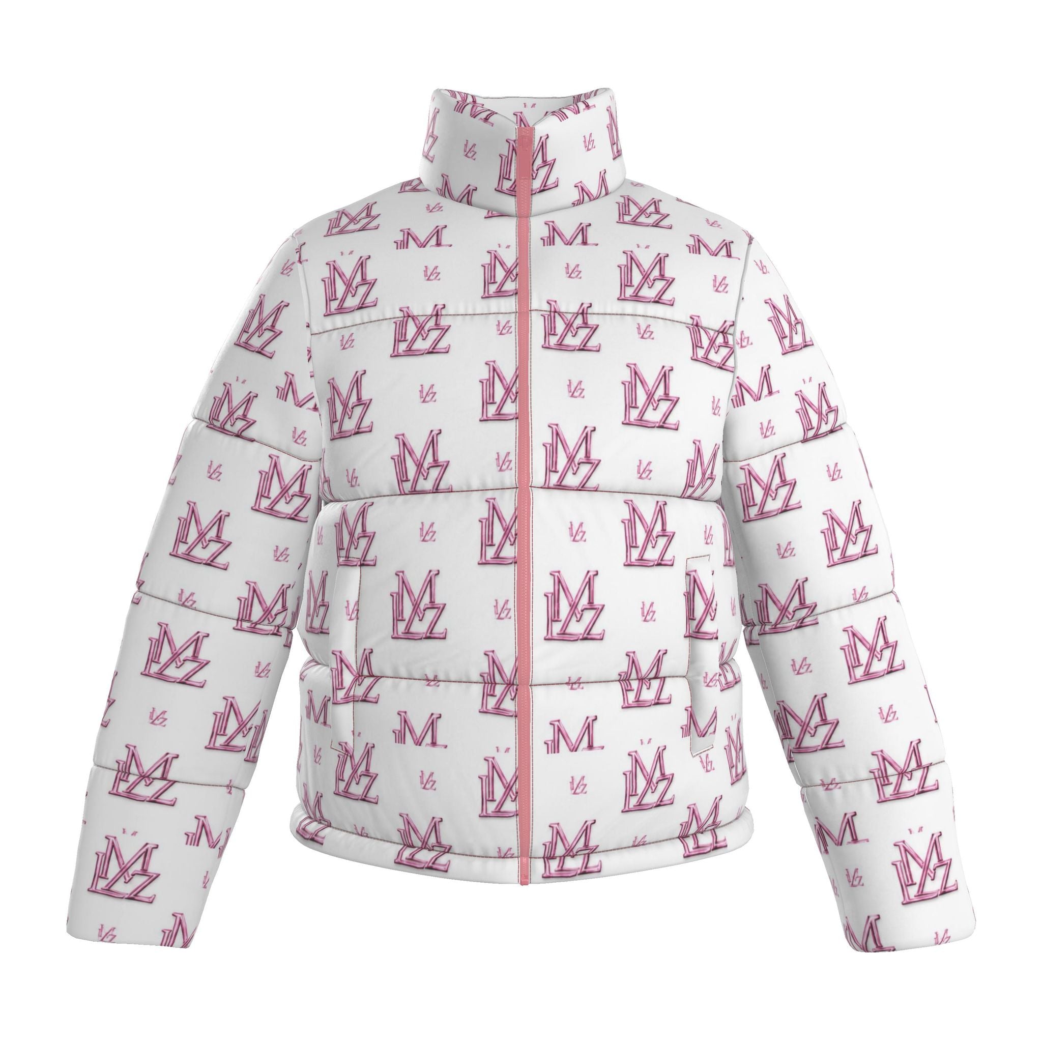 Monogram Women's Puffer Jacket – Obsidian Pink Edition