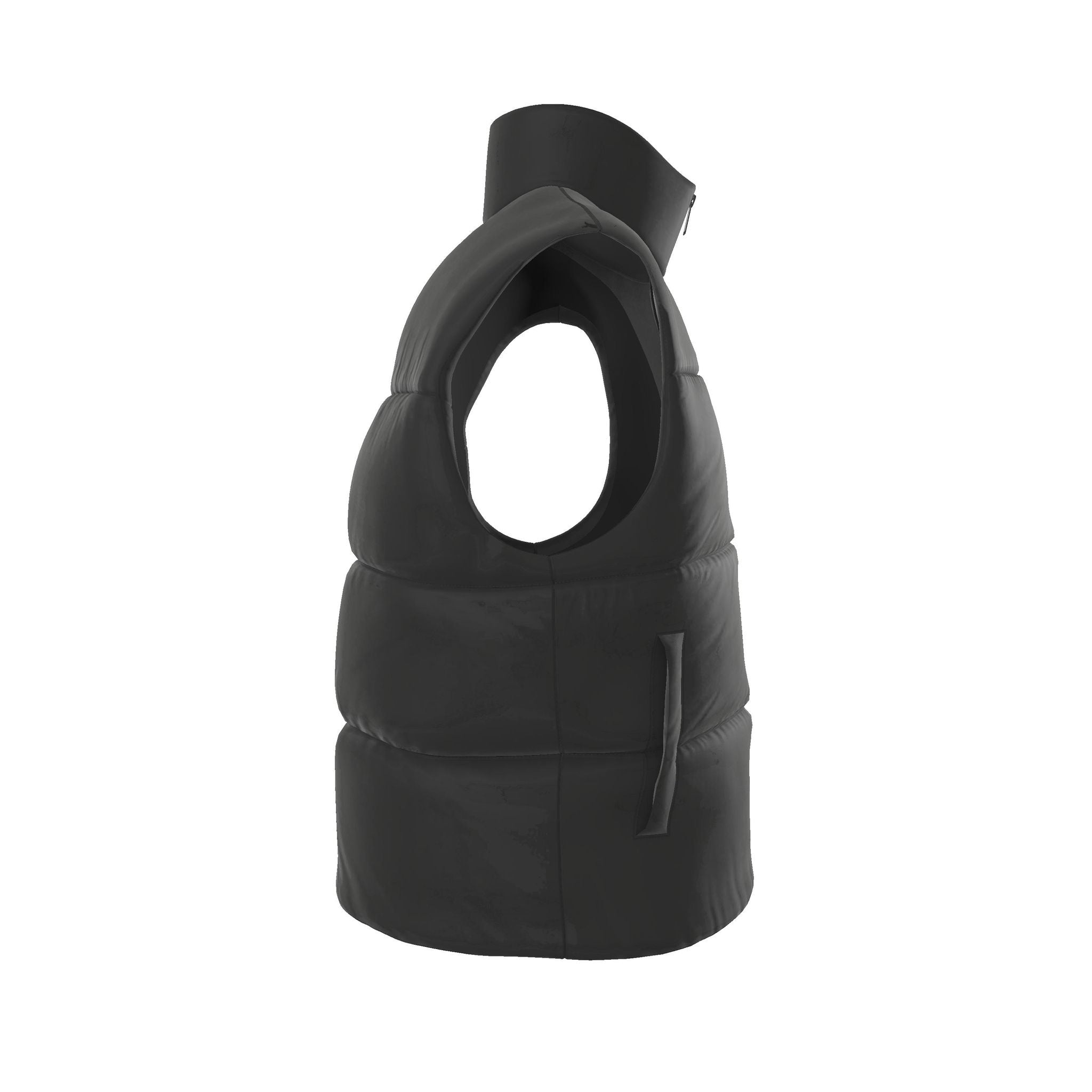 Nouh Crown Gold Obsidian Puffer Vest