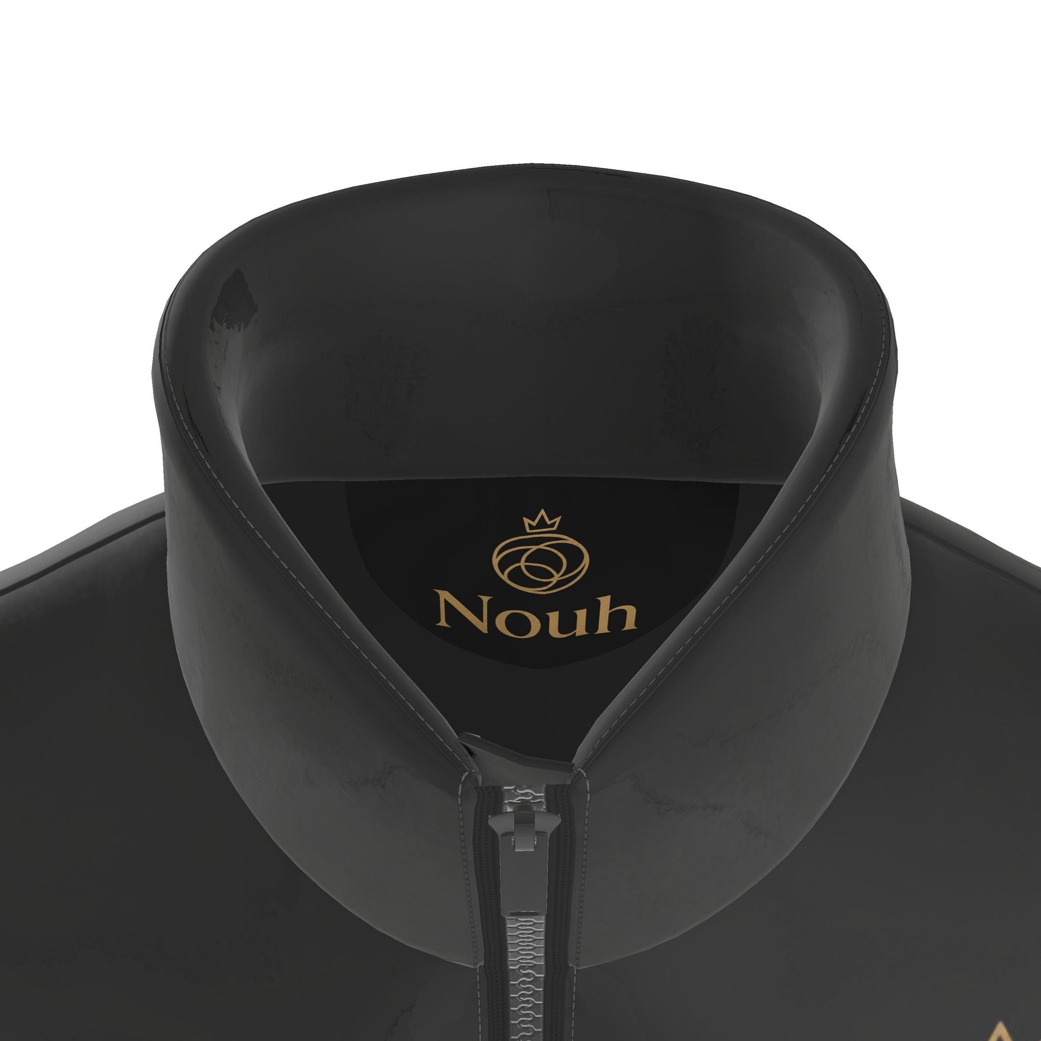 Nouh Crown Gold Obsidian Puffer Vest