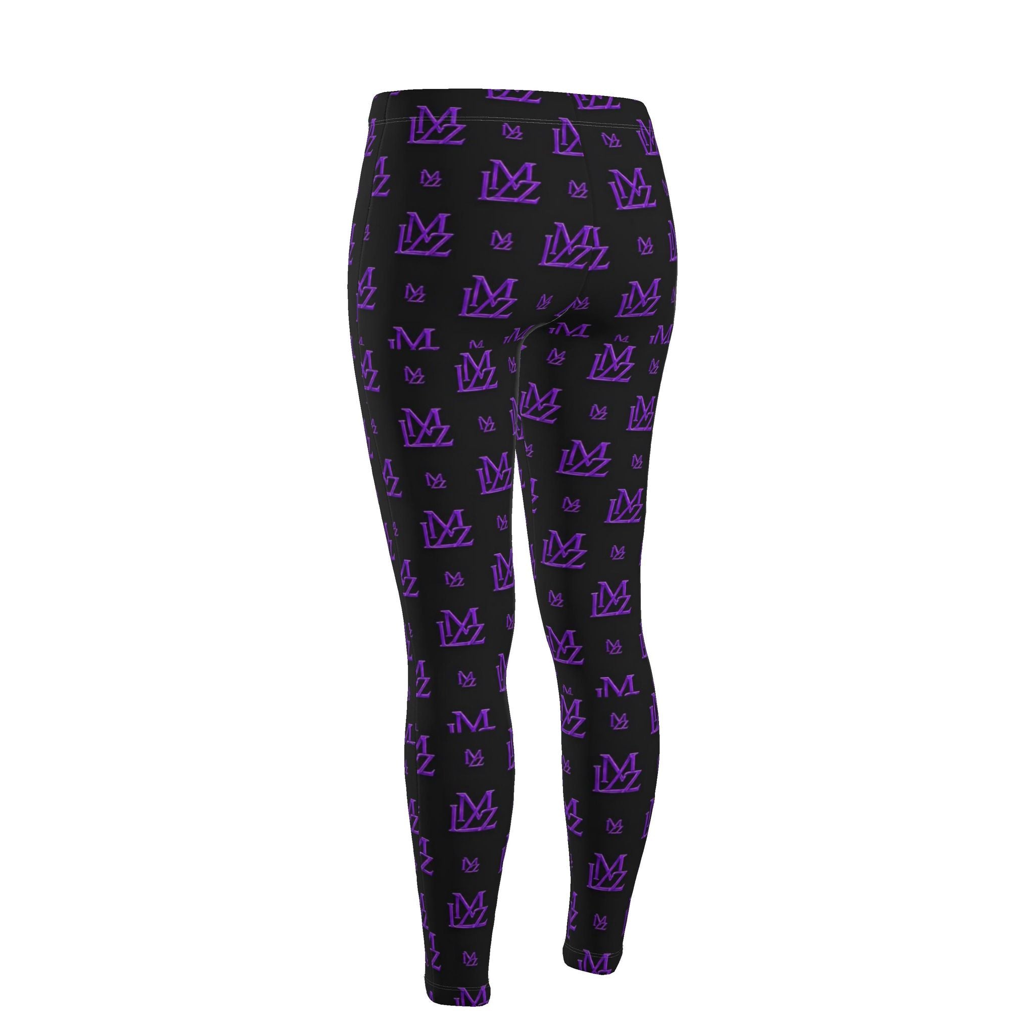 LMZ Electric Purple Monogram Leggings