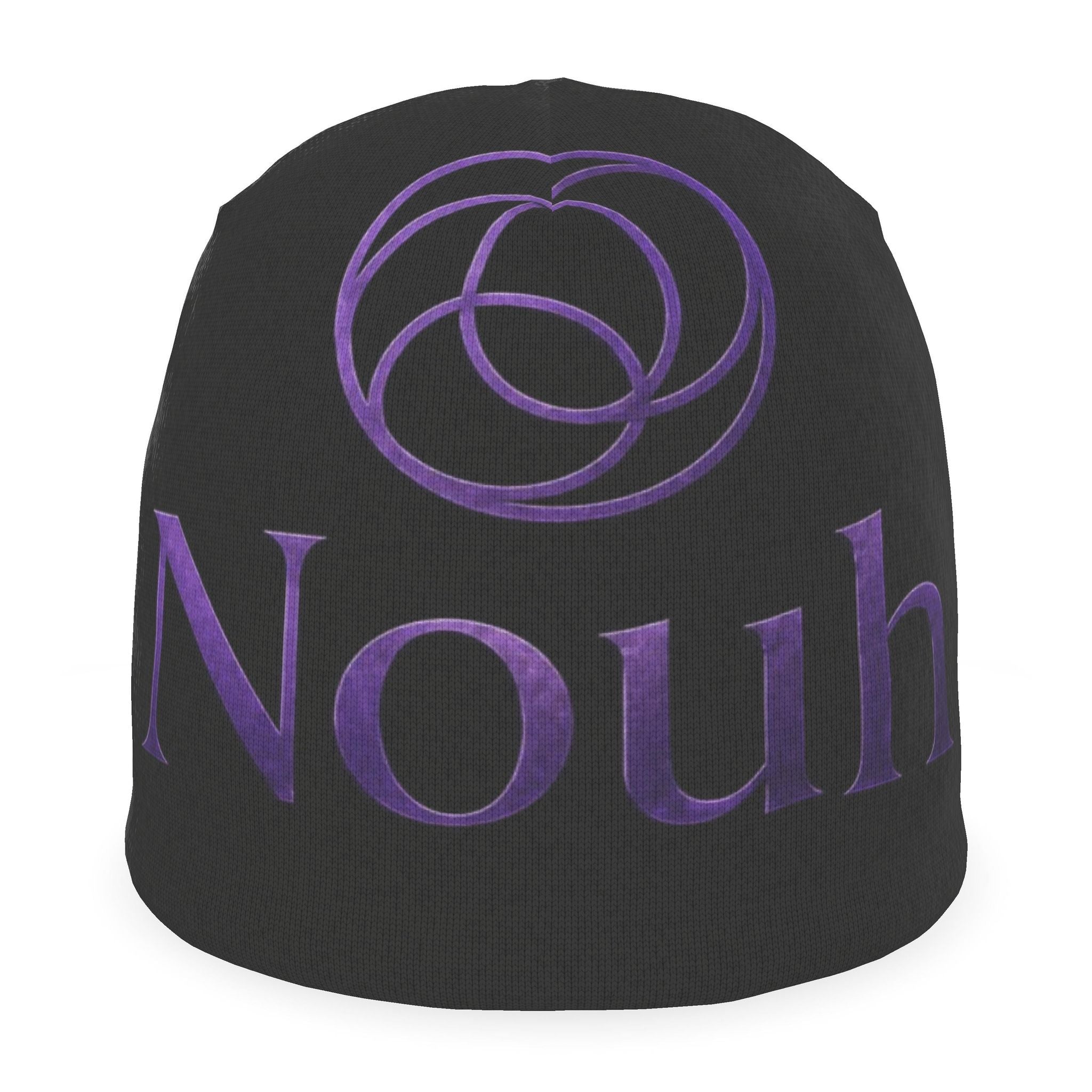 Nouh Obsidian Amethyst Signature Beanie