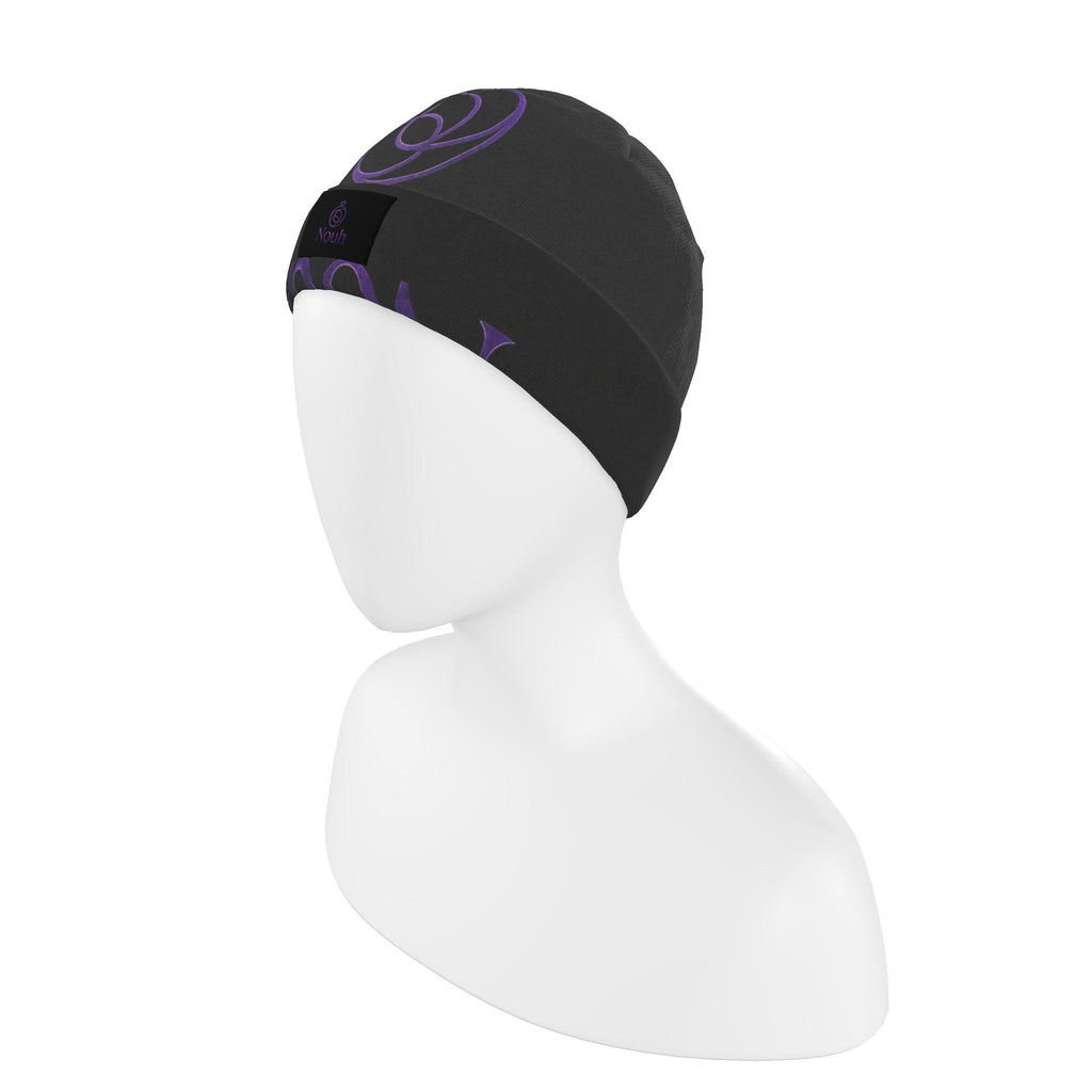 Nouh Obsidian Amethyst Signature Beanie